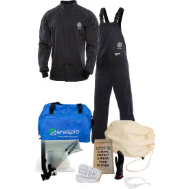 Enespro® ArcGuard® 12cal Arc Flash Kit W/Short Coat & Bib Overall in UltraSoft 2XL Sz 08 KIT2SC112X08