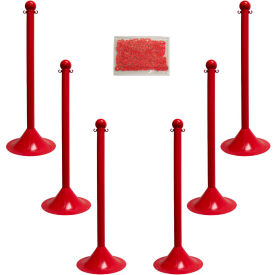 Mr. Chain Light Duty Plastic Stanchion Kit With 2