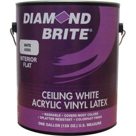 Diamond Brite Latex Ceiling Paint White Gallon Pail 1/Case - 40300-1 40300-1