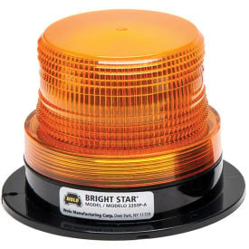 Wolo® Strobe Warning Light Permanent Mount 12-110 Volt Amber Lens - 3355P-B 3350P-A