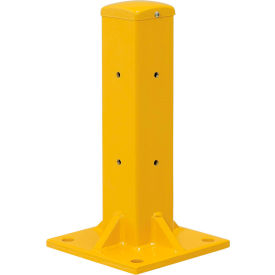 GoVets™ Protective Steel Barrier Post For Single Rail 18