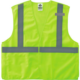 Ergodyne GloWear 8215BA-S Breakaway Mesh Hi-Vis Safety Vest Class 2 Economy S Lime 24542