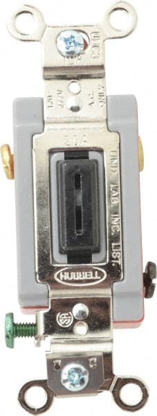 3 Pole, 120 to 277 VAC, 20 Amp, Industrial Grade Key Lock Three Way Switch MPN:HBL1223L