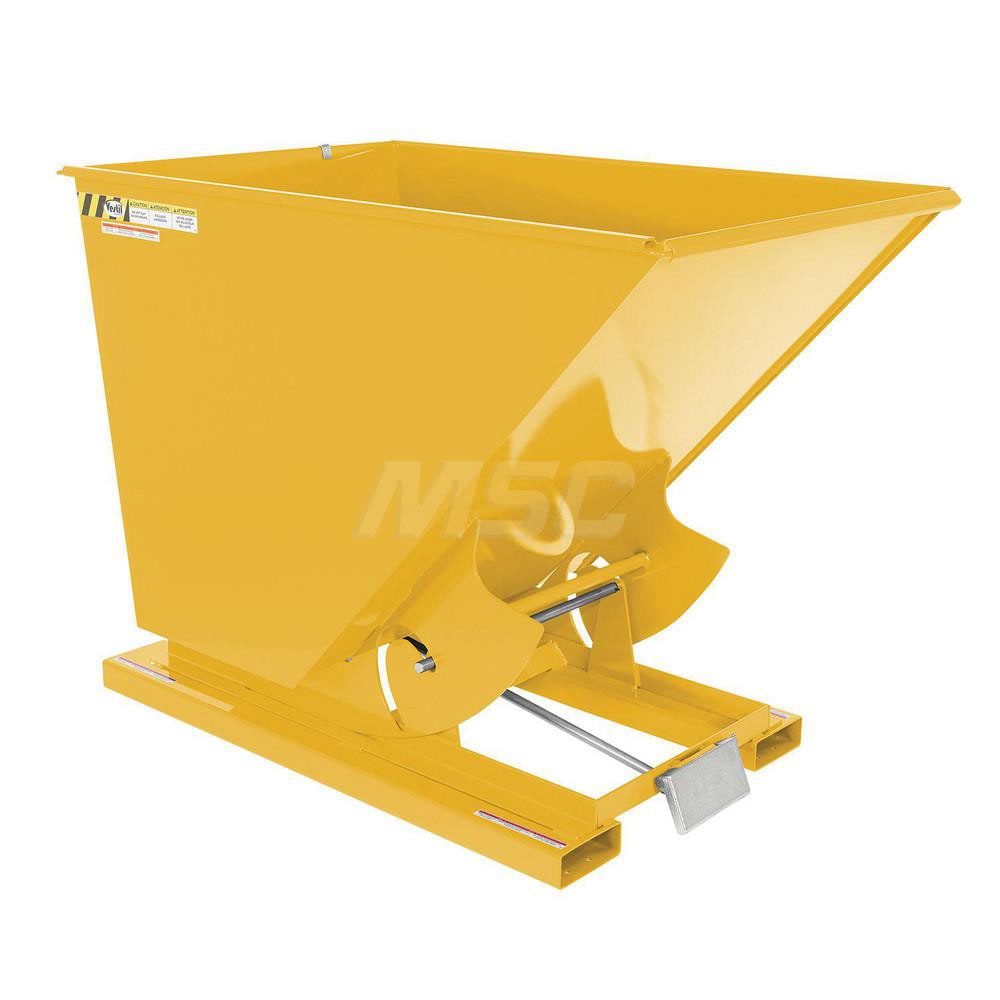 Stationary Tilt Hopper: 6,000 lb Capacity, 44