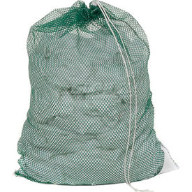 Mesh Bag W/ Drawstring Closure Green 30x40 Heavy Weight - Pkg Qty 12 H-540DS-V-GN