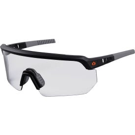 Ergodyne® Skullerz® AEGIR Half Frame Safety Glasses Clear Lens Matte Black Frame 55001