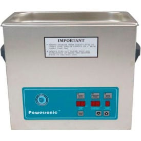 Ultrasonic Table Top Part Cleaning System - Digital Timer/Heat/Power Control 1.5 Gal 132 kHz 115V 0500PD132-1