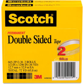 Scotch® 665 Double-Sided Tape 1/2