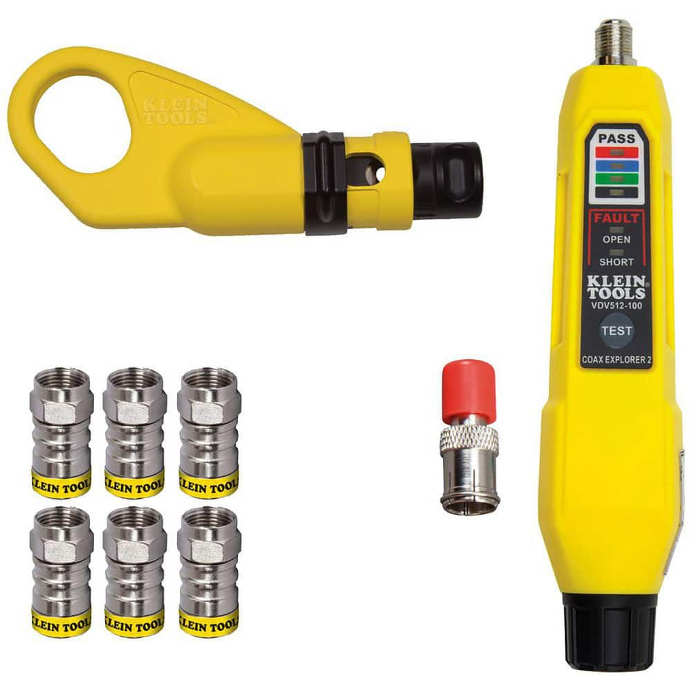 Cable Tools & Kits, Tool Type: Cable Installation Kit , Number Of Pieces: 9 , Includes: VDV110-061 Coax Cable Stripper 2-Level, Radial MPN:VDV002-820