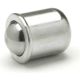 Short Press-Fit Delrin Ball Plunger - Stainless Steel .197