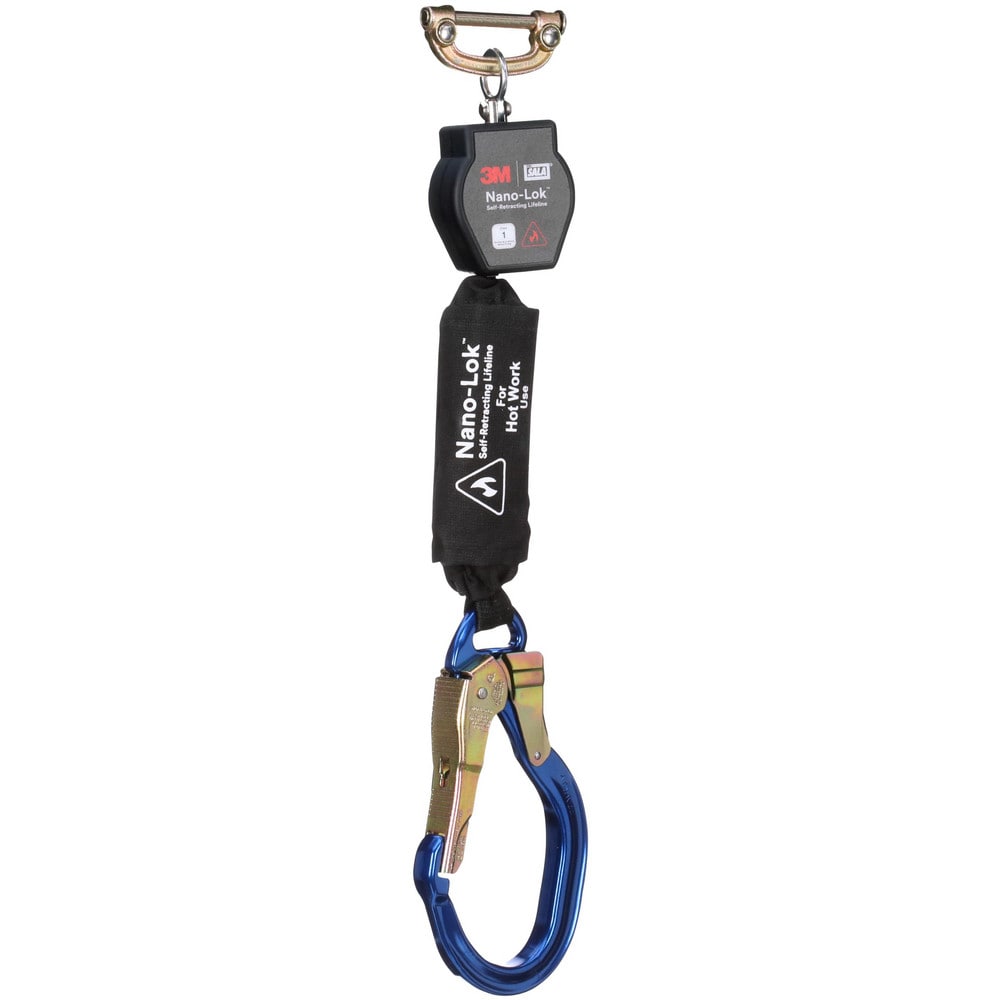 Self-Retracting Lanyards, Lifelines & Fall Limiters, Length (Feet): 6.000 , Housing Material: Thermoplastic , Unit Connector: Single Pin Connector  MPN:7012818541