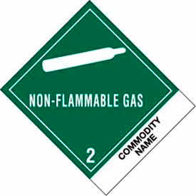 Non Flammable Gas Blank