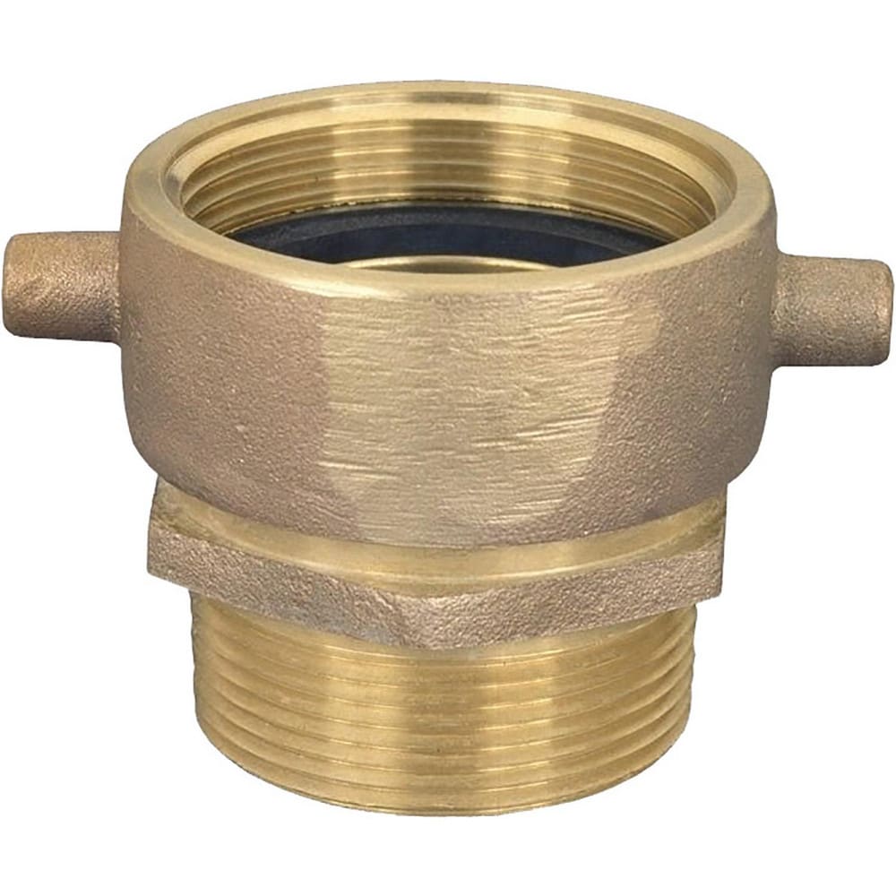 Brass & Chrome Pipe Fittings, Fitting Type: Male Swivel Adapter , Fitting Size: 1-1/2 , End Connections: MNST x MNPT , Material Grade: 360  MPN:SM150F