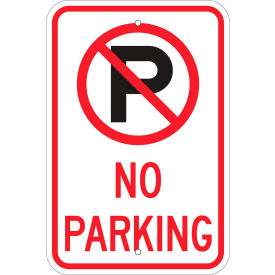 Brady® 103739 No Parking Sign Aluminum 12