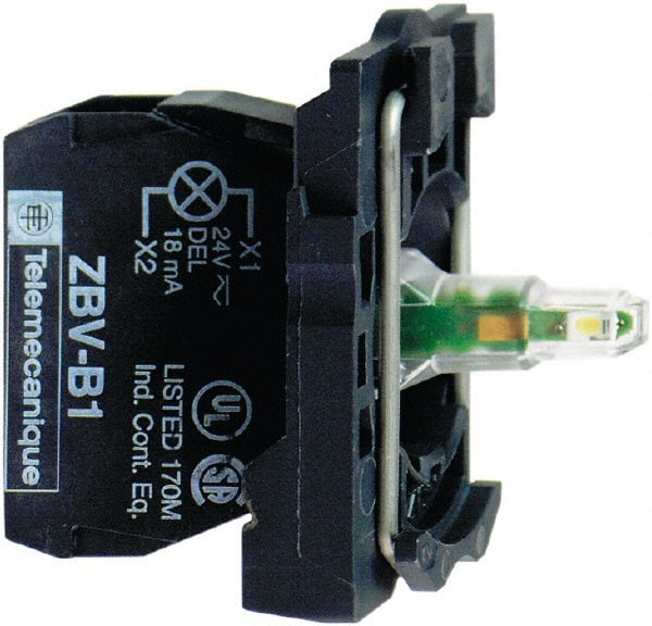 24 VAC/VDC at 50/60 Hz White Lens LED Indicating Light MPN:ZB5AVB1