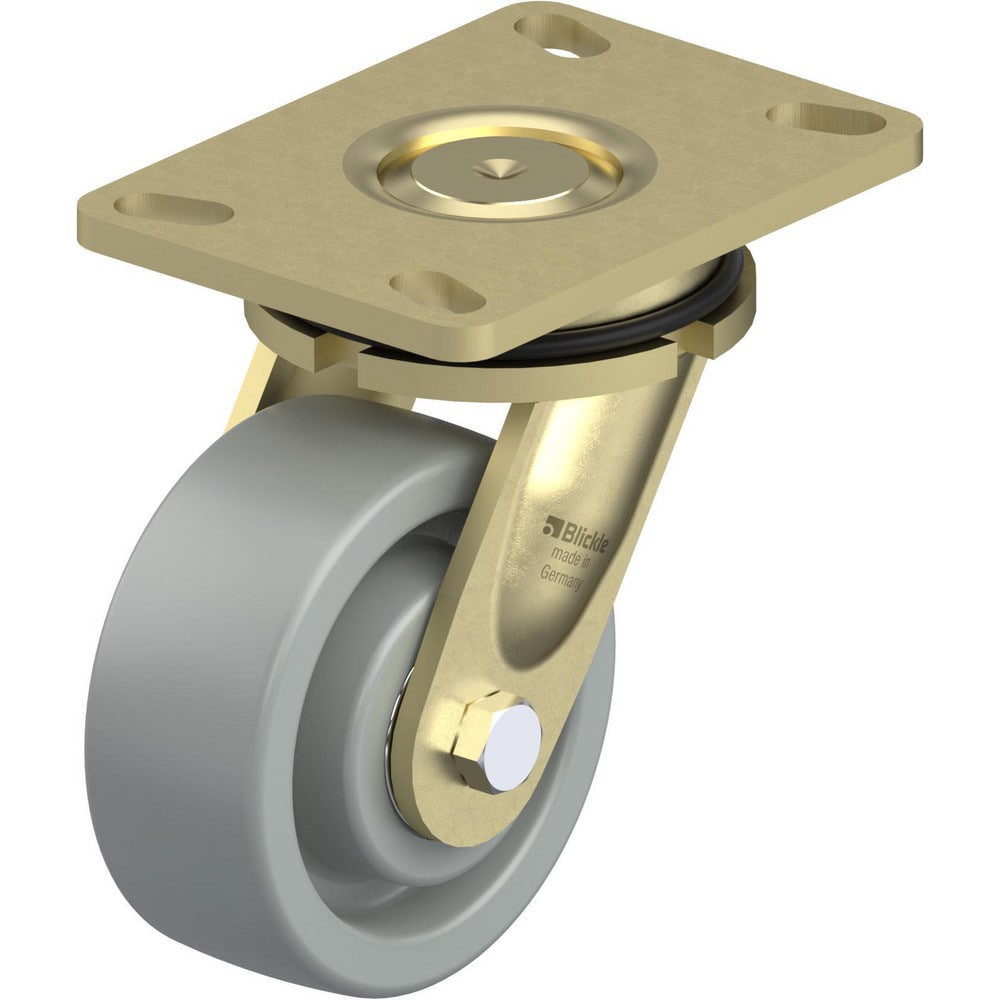 Top Plate Casters, Mount Type: Plate , Number of Wheels: 1.000 , Wheel Diameter (Inch): 5 , Wheel Material: Synthetic , Wheel Width (Inch): 2  MPN:910522