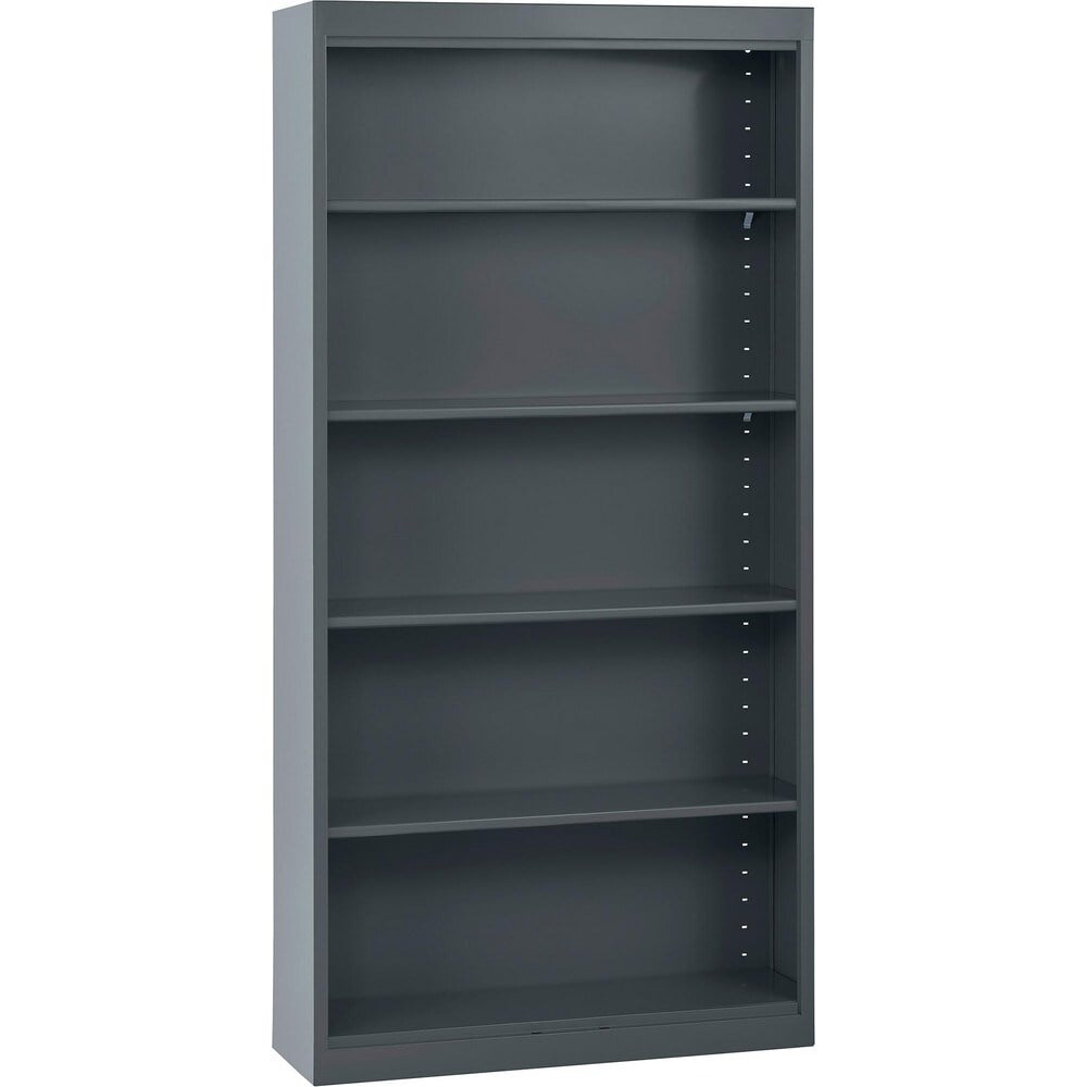 Bookcases, Overall Height: 72in , Overall Width: 36 , Overall Depth: 12 , Material: Steel , Color: Charcoal  MPN:BA40361272-02