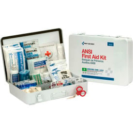 First Aid Only™ 90567 First Aid Kit 50 Person ANSI Compliant Class B Metal Case 90567