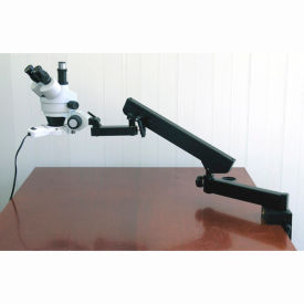 AmScope SM-6TZ-FRL-8M 3.5X-90X Articulating Zoom Microscope with Fluorescent Light & 8MP Camera SM-6TZ-FRL-8M