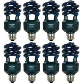 Sunlite® Compact Fluorescent Spiral Light Bulb E26 Base 20W Black Pack of 8 05647-SU