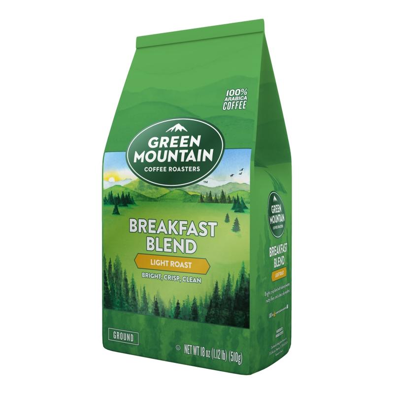 Green Mountain Coffee Ground Coffee, Breakfast Blend, 18 Oz Per Bag (Min Order Qty 4) MPN:5000198858