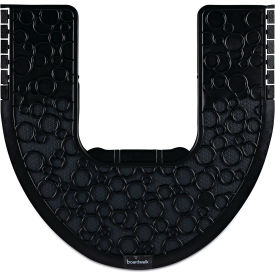 Boardwalk® Commode Mat 2.0 Absorbent Rubber 22 x 22 Black 6/case PSCM-P-000I006M-00-21430