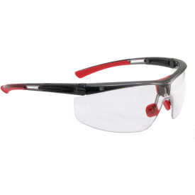 Uvex by Honeywell® North Adaptec Safety Glasses Black Frame Clear Lens Anti-Fog Regular T5900LTKHS