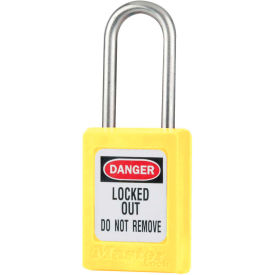 Master Lock® Thermoplastic Zenex™ S31KAYLW Safety Padlock 1-3/8