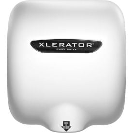 Xlerator® Hand Dryer w/Noise Reduction Nozzle White Thermoset Fiberglass HEPA 110-120V 603561AH