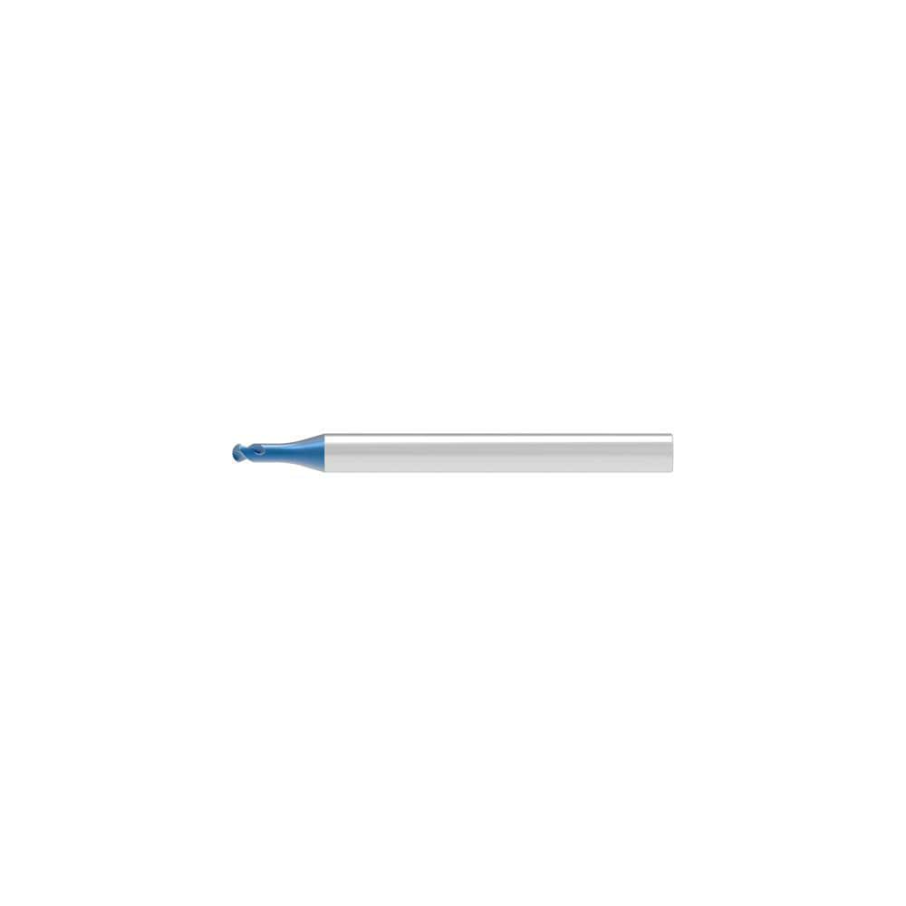 Ball End Mills, Mill Diameter (Decimal Inch): 0.0120 , Mill Diameter (mm): 0.30 , Number Of Flutes: 2 , End Mill Material: Solid Carbide  MPN:52356403