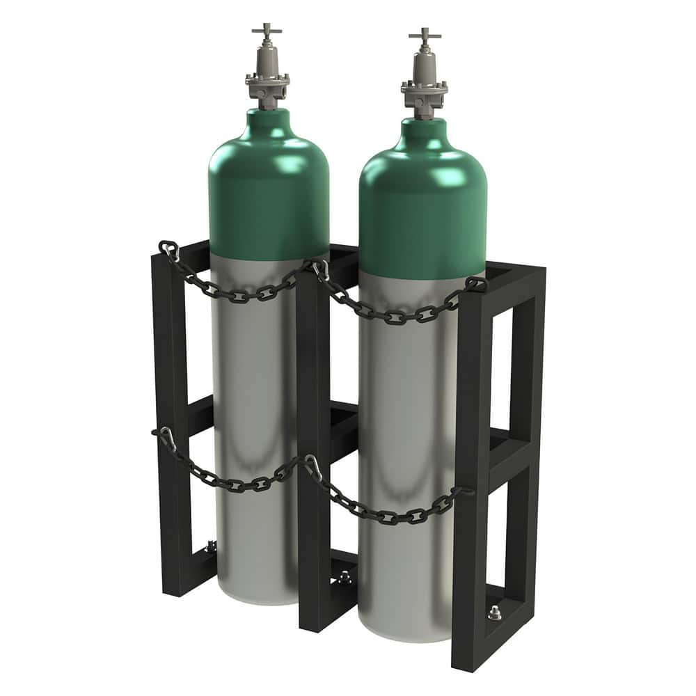 Gas Cylinder Carts, Racks, Stands & Holders, Gas Cylinder Rack Type: Two Cylinder Floor Stand , Fits Cylinder Diameter: 11in , Number Of Cylinders: 2  MPN:GCRV-301230-08T