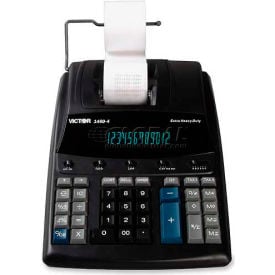 Victor® 12-Digit Printing Calculator 14604 2 Color Printing 8