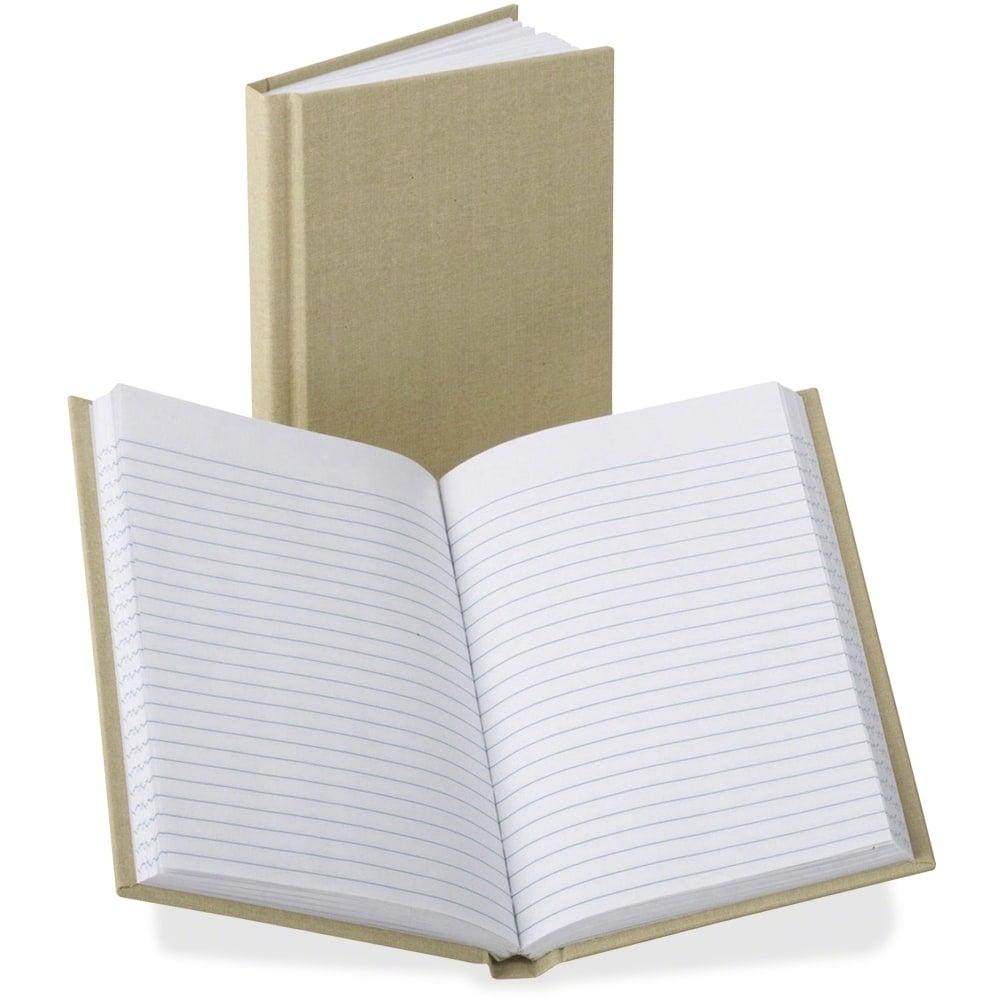 Boorum & Pease Boorum Bound Memo Book - 96 Pages - 4 3/8in x 7in - 0.79in x 7.4in x 9.8in - White Paper - Tan Cover - Hard Cover, Acid-free - 1 Each (Min Order Qty 3) MPN:6559