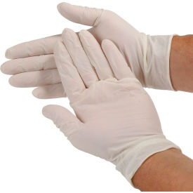 Safety Zone Industrial Grade Latex Gloves Powdered Medium White 100/Box GRDR-MD-1-T GRDR-MD-1-T