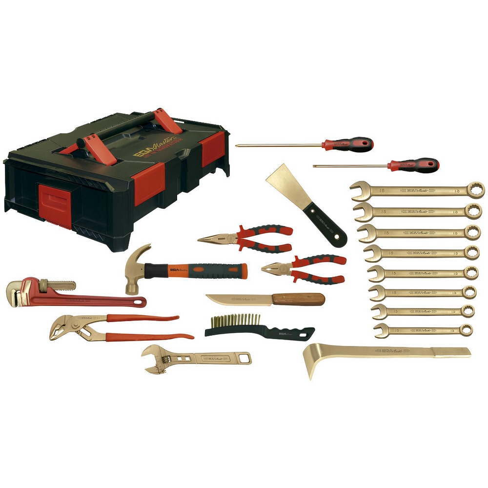 Combination Hand Tool Sets, Set Type: Universal Atex Safety Set , Number Of Pieces: 20 , Measurement Type: Metric , Container Type: Toolbox, Stacking Pallet  MPN:74381