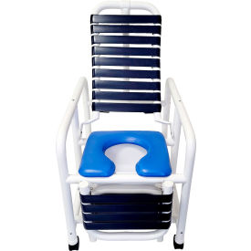 Mor Medical International™ Deluxe Reclining Shower Chair Footrest 335 lb. Capacity DNE-REC-335-FF-LR-PAIL