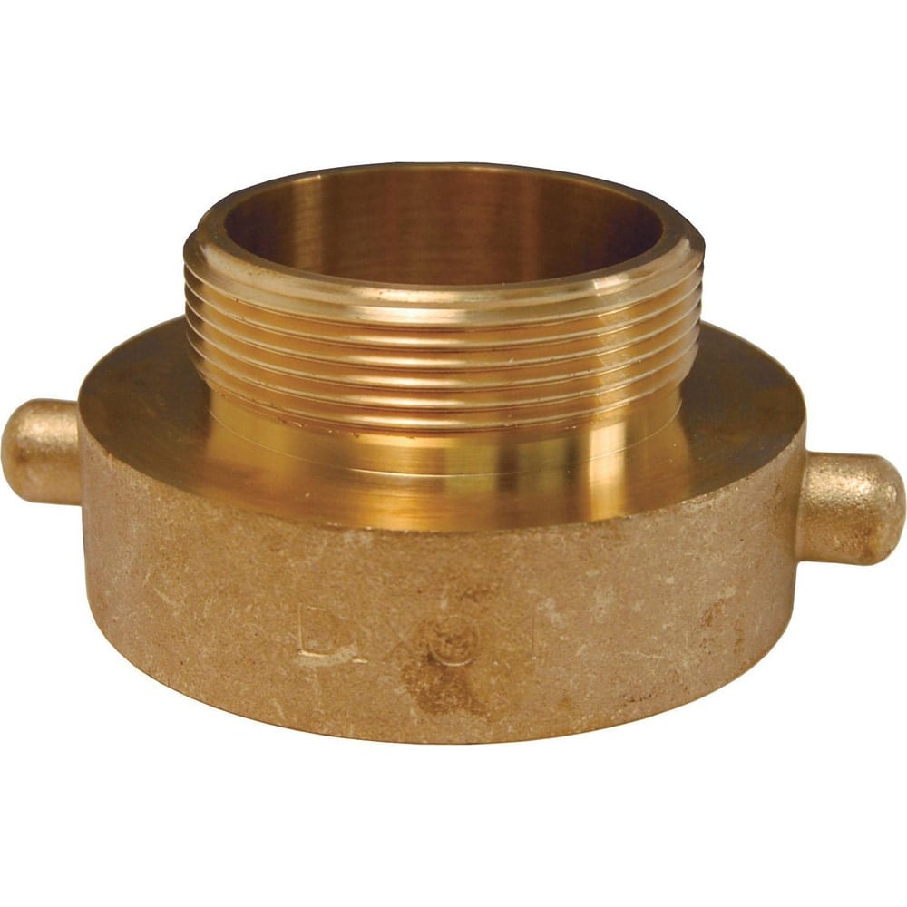 Hydrant Adapters, Thread Size: 1-1/2 FNST x 3/4 MGHT , Thread Standard: NST, GHT , Material: Brass , Connection Type: Threaded , Shape: Straight  MPN:HA1576