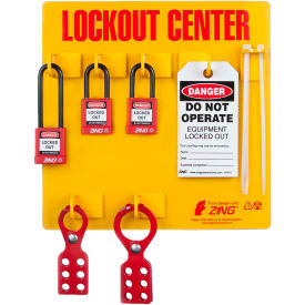 ZING RecycLockout Lockout Tagout Station 3 Padlock Stocked 7113 7113