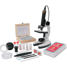 AmScope IQCREW Premium 85+ piece Microscope Color Camera Software Kit & 25 Prepared Slide Set M40-PS25W