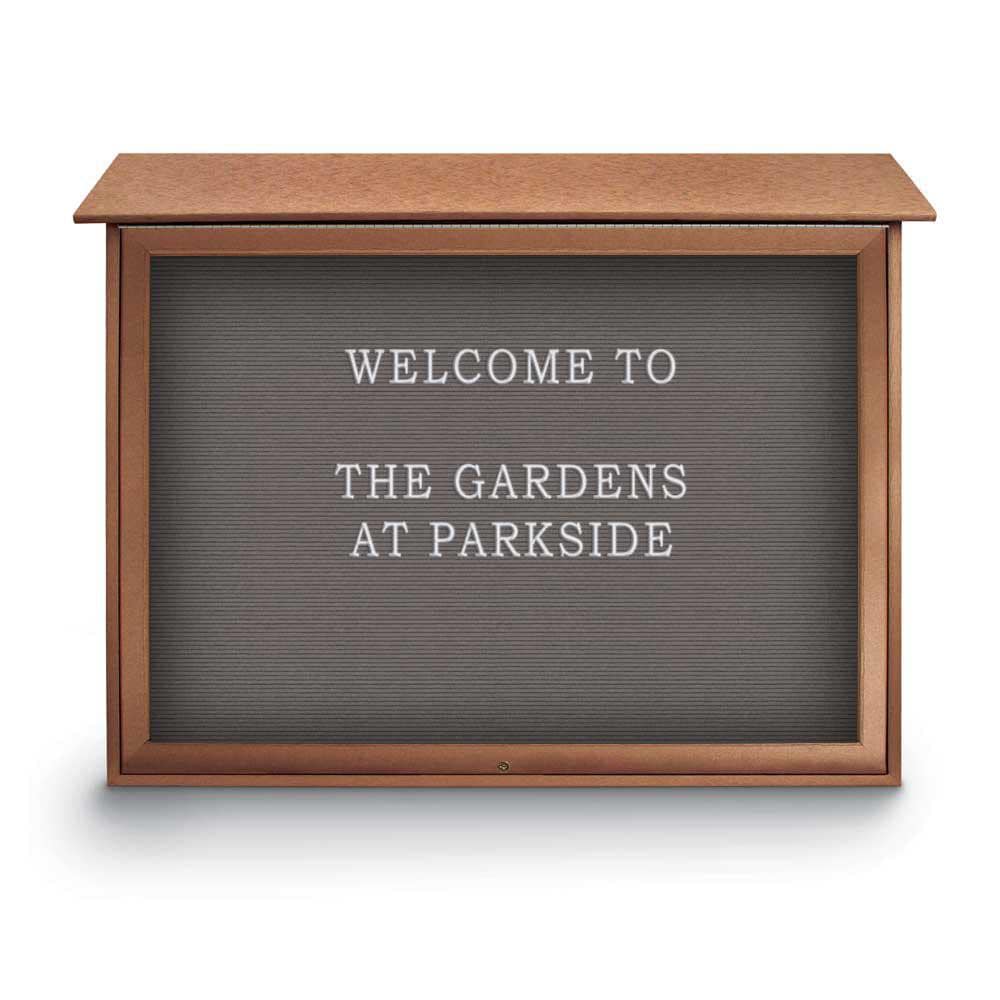 Enclosed Letter Board: 45