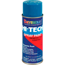 Hi-Tech Enamel 16 Oz. Safety Blue 6 Cans/Case - 16-129 16-129