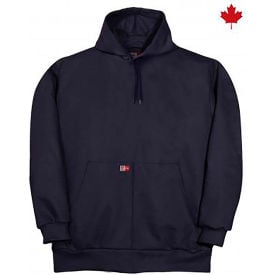 Big Bill Hooded Fleece Sweater 14.25 Oz. Flame Resistant 3XL Tall Navy DW20S11/OS-T-NAY-3X