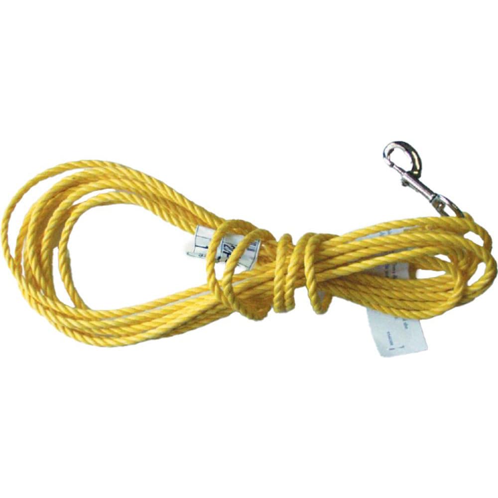 Fall Protection Accessories, Material: Polypropylene , Type: Tagline , For Use With: Fall Protection Equipment , Accessory Type: Rope , Color: Yellow  MPN:193R/20FTYL