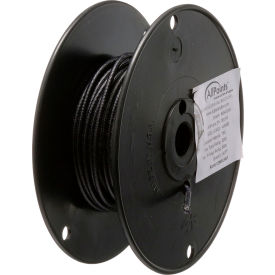 Allpoints 38-1313 High Temperature Wire; #14 Gauge; Stranded SF2; Black; 50' Roll 381313