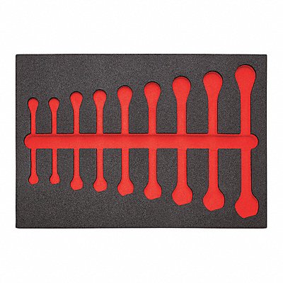 Black/Red Tool Storage Foam Inserts Poly MPN:JSCV-9SF