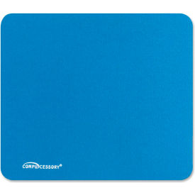 Compucessory 23605 Economy Mouse Pad Non-Skid Rubber Base Blue 23605