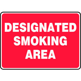 Accuform MSMK403VA Designated Smoking Area Sign 14