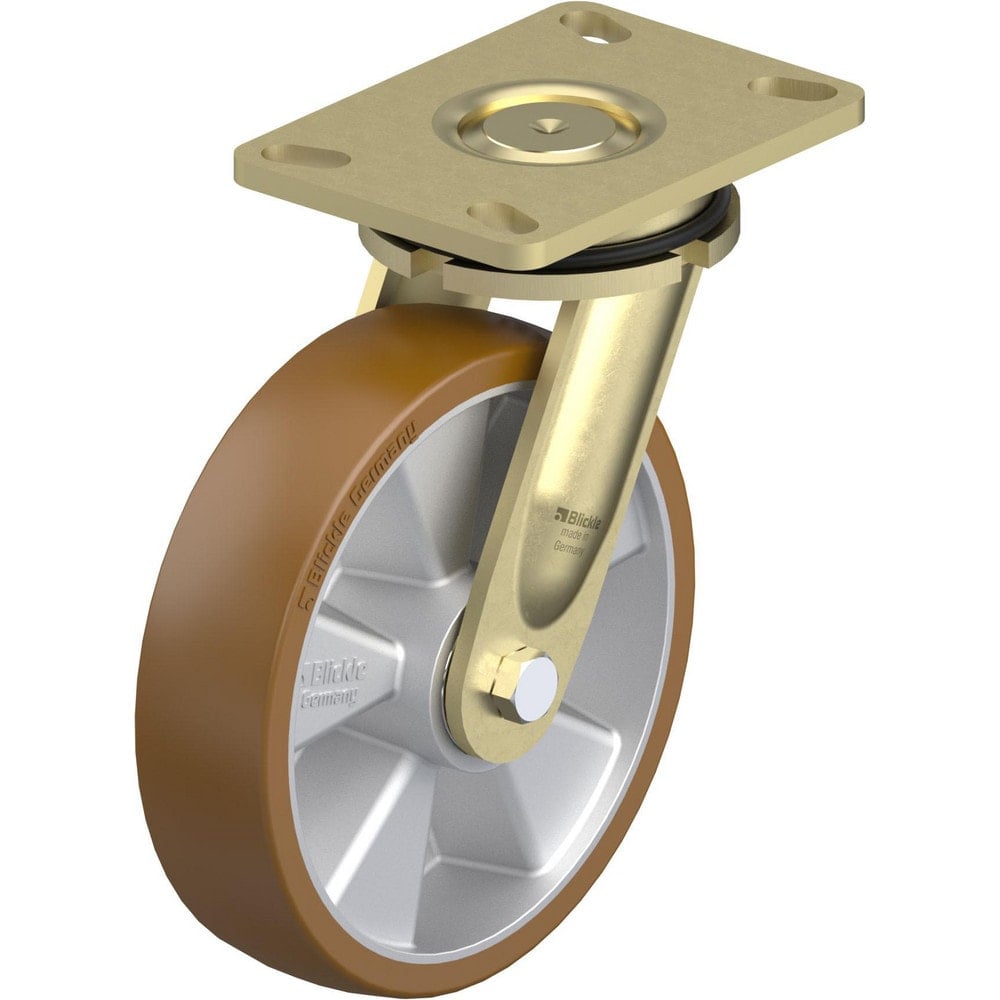 Top Plate Casters, Mount Type: Plate , Number of Wheels: 1.000 , Wheel Diameter (Inch): 8 , Wheel Material: Polyurethane , Wheel Width (Inch): 2  MPN:932089