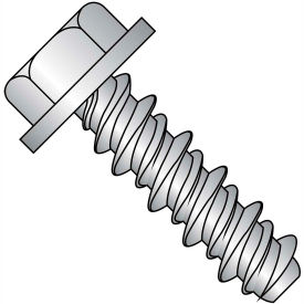 12-16X1/2 Unslotted Indented Hex Washer High Low Screw Fully Threaded 18-8 Stainless Stee0 2500 pcs 1208HW188