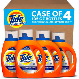 Tide® Professional Commercial HE Laundry Detergent Unscented 105 oz. Pour Bottle 4/Case 80782106